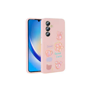 Coque de protection en silicone brillant 3D gaufré Netzy pour téléphones mobiles Galaxy A34 A53 A24 A55 A32 A13 - Blanc, nouveau design - Product Image 2