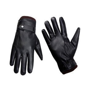 Gants de conduite en cuir imperméables avec logo personnalisé et sangle de poignet réglable - Unisexe, prix bas, vente chaude - Product Image 1