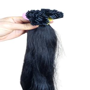 Ugeat Customized Color Pre-Bonded Flat Tip Loose Deep Wave <b>Remy</b> <b>Hair</b> <b>Extensions</b> Cambodian <b>Hair</b> Bundles - Product Image 1