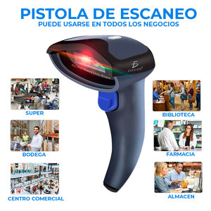 เครื่องสแกนบาร์โค้ด 2 มิติ ไร้สาย แบบชาร์จไฟได้ ใช้แหล่งกำเนิดแสง CMOS รองรับ Mac และ Android สำหรับคลังสินค้า อุตสาหกรรม - Product Image 2