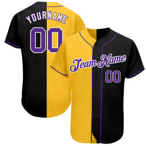 Vêtements de sport unisexes personnalisés en gros, respirants, en spandex/polyester, maillot de baseball avec logo brodé, ensembles imprimés numériquement - Product Image 3