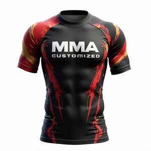 Protector de sarpullido MMA personalizado con fuerte compresión para opciones de rendimiento de agarre kimono de jiu jitsu - Product Image 1