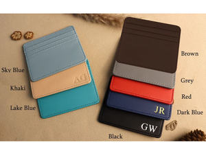 ที่ใส่นามบัตรหนัง PU กระเป๋าใส่บัตรเครดิตแบบสั้นมีช่องเปิดปิดผ้าซาติน - Product Image 6