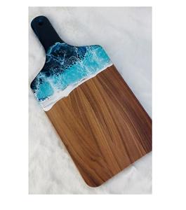 Nouveau design de planche à fromage en bois et en résine avec logo personnalisé Dernier design Bureau fête et restaurant d'occasion et vaisselle de table d'occasion - Product Image 4