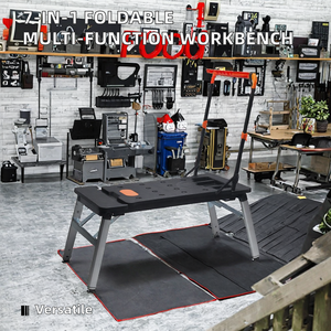 Table de travail pliable multifonction 7-en-1 intérieur/extérieur, outils d'assemblage industriels, personnalisable OEM/ODM pour garages et ateliers - Product Image 3