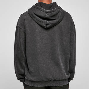 Sudadera con capucha extragrande lavada con ácido y ajuste holgado personalizado de tu marca para mujer - Product Image 5