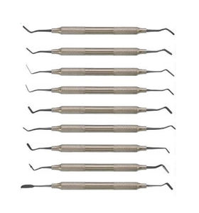 ชุดเครื่องมือกรอกข้อมูลทางคลินิกสำหรับทันตกรรมชุดสเตนเลสสตีลทนทานพร้อมไม้พายที่ผ่านการรับรอง - Product Image 3