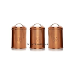 Ensemble de 3 boîtes de rangement pour aliments et masala en métal galvanisé de qualité supérieure Fournitures d'accessoires de cuisine au prix le plus bas - Product Image 6