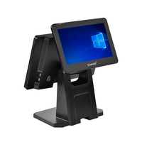 Système de point de vente (PDV) pour supermarché avec écran tactile capacitif de 15,6 pouces, machine de caisse Windows POS, support de bureau