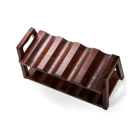 Support à vin rustique en bois massif naturel, pour table, mobilier de maison, porte-bouteilles, prix abordable, vente en gros, fournisseur vietnamien