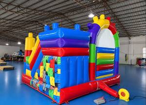 บ้านลมเป่าลม JIALE JL-2016 พร้อมสไลเดอร์และบ่อบอล ทำจาก PVC สำหรับสนามเด็กเล่นกลางแจ้งเชิงพาณิชย์ - Product Image 4