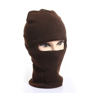Custom wholesale 1 Hole Knitted Full Face Ski Mask Winter Balaclava Face Cover Mask Hat <b>Neck</b> <b>Warmer</b> balaclava <b>for</b> <b>Men</b> Women - Product Image 1