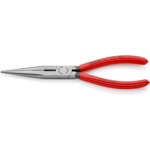 KNIPEX 200 mm Long Polished Straight Flat-Nose Pliers with Plastic Coating <b>Raincoats</b> Product Category - Product Image 1