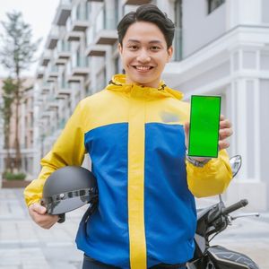 Elegantes chaquetas de uniforme cortavientos: diseño cómodo con cuello alto y bolsillos con cremallera para empleados en condiciones de invierno - Product Image 6