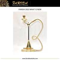 Chichas Farida 2025 – Nouveau Style, Design Unique, Vente Chaude, Qualité Supérieure, Vente en Gros, Chicha de Luxe en Laiton Laqué, Mini Chicha Égyptienne