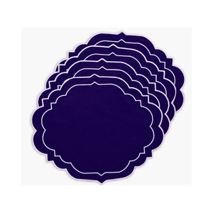 Elegant High Quality Striped <b>Blue</b> Yellow 30x45cm 240GSM Herringbone Weave Contemporary Pattern Handcrafted Indian <b>Table</b> <b>Mat</b> - Product Image 6