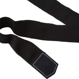 สายรัดข้อมือหนักรองรับหนังนิ่มและไนลอนผ้าฝ้ายยกตะขอมัดสำหรับยกน้ำหนัก - Product Image 5