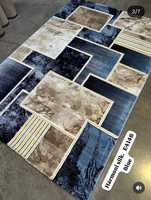 Alfombra Adiva Tradicional de Poliéster, Tejido Jacquard, de Pelo Largo, Acolchada, Antideslizante, Lavable y Reversible para el Hogar