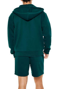 Sweat-shirts à capuche personnalisés de haute qualité, surdimensionnés, à épaules tombantes, pour hommes, 100% coton molletonné, logo personnalisé, fermeture éclair, poids lourd pour hommes - Product Image 2