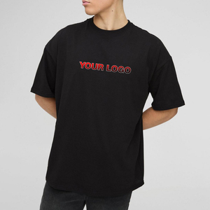 2025 vente en gros sur mesure Boxy Fit goutte épaule blanc hommes T-shirts personnalisé broderie logo respirant Hip hop chemise pour hommes - Product Image 4