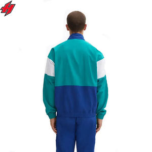 High Quality Winter Sportswear Windproof Drawstring Jacket and <b>Pants</b> Patchwork Polyester Men Windbreaker Jacket Sets Lightweight - Product Image 6