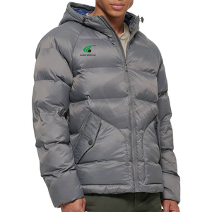 Quantité minimale de commande bas hommes grande taille doudoune décontracté toile tissu Street Style vêtements d'extérieur imperméable coupe-vent respirant solide avant - Product Image 3