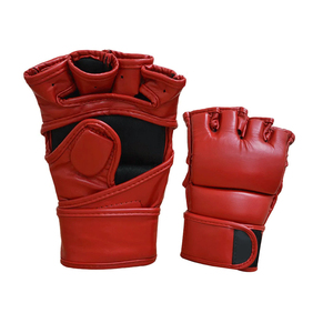 Guantes de MMA de Cuero para Entrenamiento Físico, Ejercicio y Deportes - Ligeros, Transpirables, con Correa de Muñeca Ajustable - Product Image 1