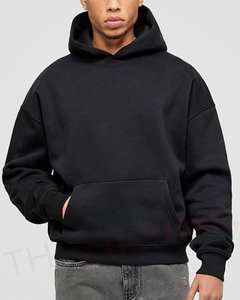 Sudadera con Capucha para Hombre, Estilo Casual, Color Sólido, Ajuste Holgado, Tendencia de Invierno, Venta al Por Mayor - Product Image 4