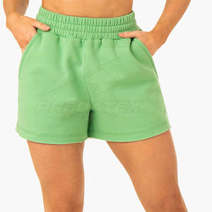 Pantalones cortos de entrenamiento transpirables de tiro alto para mujer Estilo motorista Ropa de gimnasio de yoga - Product Image 1