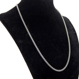 Collana a catena in argento Sterling 925 gioielli alla moda per uomo e donna - Product Image 3
