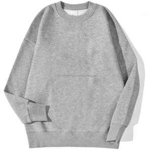 Sweat-shirt à fermeture éclair personnalisé de haute qualité Sun Faded 500 GSM Drop Shoulder Crew Neck Top Hip Hop Style Dye Top Selling - Product Image 1