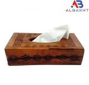 Boîte à mouchoirs carrée en os incrusté, faite à la main, avec couleur et taille personnalisées pour la maison, l'hôtel et la restauration - Product Image 2