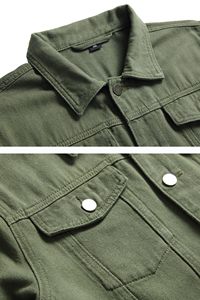 Hugh Quality Men's <b>Denim</b> <b>Jacket</b> Outwear100% Cotton Oversize <b>Denim</b> <b>Jacket</b> For Men <b>denim</b> <b>jacket</b> for men - Product Image 5