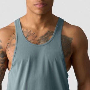 Débardeur de gym uni pour hommes OEM Tissu respirant et évacuant l'humidité Haut pour hommes Logo personnalisé et commandes en gros disponibles - Product Image 5