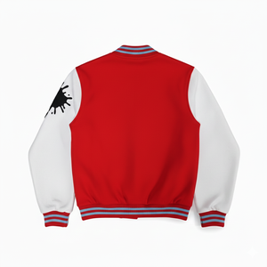 Chaqueta Varsity Vintage para Hombre con Manga de Cuero Bordada con Parche de Chenilla Personalizado OEM, 450 g/m², Calefactable y Cómoda - Product Image 4