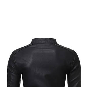 Chaquetas de Cuero para Hombre a la Moda con Bolsillos Interiores Personalizados, con Tela de Lona, para la Temporada de Invierno, con Logotipo Frontal, Impermeables y Resistentes al Viento - Product Image 4