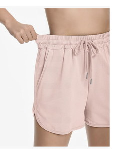 Shorts de sport athlétiques Bangladesh, shorts décontractés pour femmes, ourlet arrondi, shorts de détente en coton d'été, cordon de serrage, poches en jersey - Product Image 6