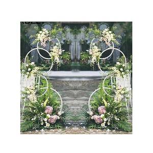 Pièce maîtresse en fer de couleur blanche de conception tendance avec la pièce maîtresse de mariage de taille personnalisée de la meilleure qualité en vrac - Product Image 4