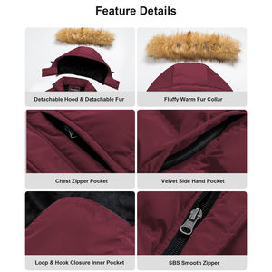 Chaqueta de Invierno Acolchada para Hombre de Alta Calidad, con Capucha y Cuello Alto, Tallas Grandes, Estilo Urbano Hip Hop, Colores Personalizables - Product Image 6