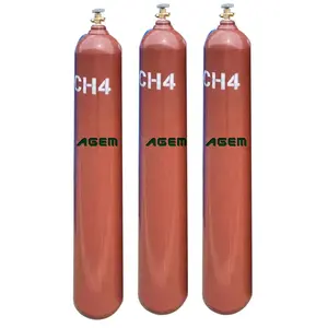 Gaz de méthane de pureté 99.999% de cylindre de l'utilisation 40L 47L photovoltaïque industrielle et de qualité électronique