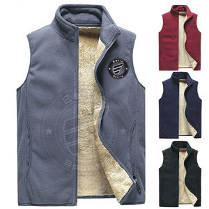 Venta al por mayor casual chaqueta personalizada sin mangas hombres chaleco utilidad Multi bolsillo algodón poliéster hombres chaleco Cargo trabajo Chaleco de los hombres - Product Image 4