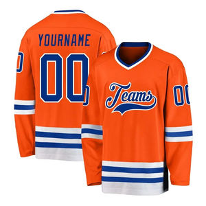Jersey de práctica de hockey sobre hielo personalizado con bordado e impresión por sublimación para equipos y partidos de liga - Product Image 6