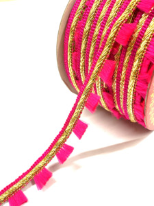 Fantaisie Polyester Tassel Jaune Haldi Franges 0.75 "Utilisation Dans Les Décorations Vêtements De Carnaval Et Robes De Danse Offres En Gros - Product Image 4