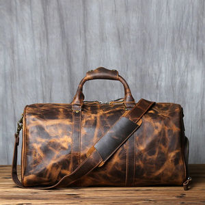 Bolsas de viaje impermeables Bolsa de lona de cuero de alta calidad Bolsa de equipaje de negocios para deportes al aire libre - Product Image 1