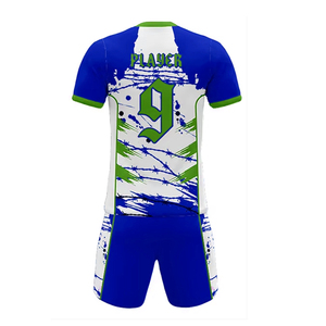 Ropa de fútbol uniforme ropa deportiva entrenamiento temporada de verano manga corta sublimación completa 100% poliéster Francia camisetas de fútbol - Product Image 3