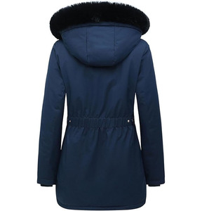 Chaqueta acolchada holgada de invierno para mujer con cuello alto y capucha, de secado rápido, transpirable, estilo urbano. - Product Image 2