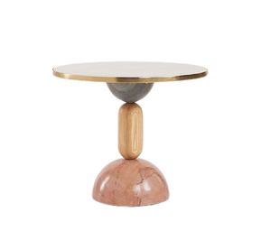 Affordable Price <b>Home</b> <b>Decor</b> <b>Furniture</b> Modern Wooden & Metal End Table with Rounded Top Living Room <b>Furniture</b> - Product Image 1