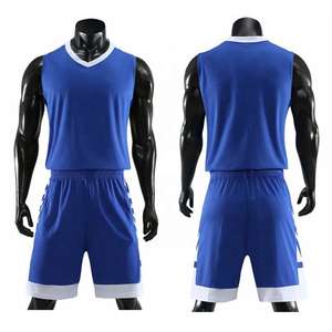 Conjunto de uniforme de baloncesto para hombre, camiseta y pantalones cortos transpirables de secado rápido, ropa deportiva ligera para entrenamiento en equipo y competición - Product Image 1