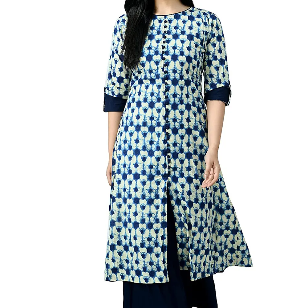 Indische Bollywood Kurta Huhn Kurti Kleid Punjabi Hands tickerei Kurti Kashmere Kleidung Party tragen Kurta Frauen Tücher