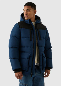 เสื้อแจ็คเก็ตพัฟเฟอร์สตรีทแวร์ผ้าแคนวาสระบายอากาศได้ดี พร้อมผ้าฝ้ายด้านนอกและไส้ใยโพลีเอสเตอร์ 100% สำหรับฤดูหนาว - Product Image 4